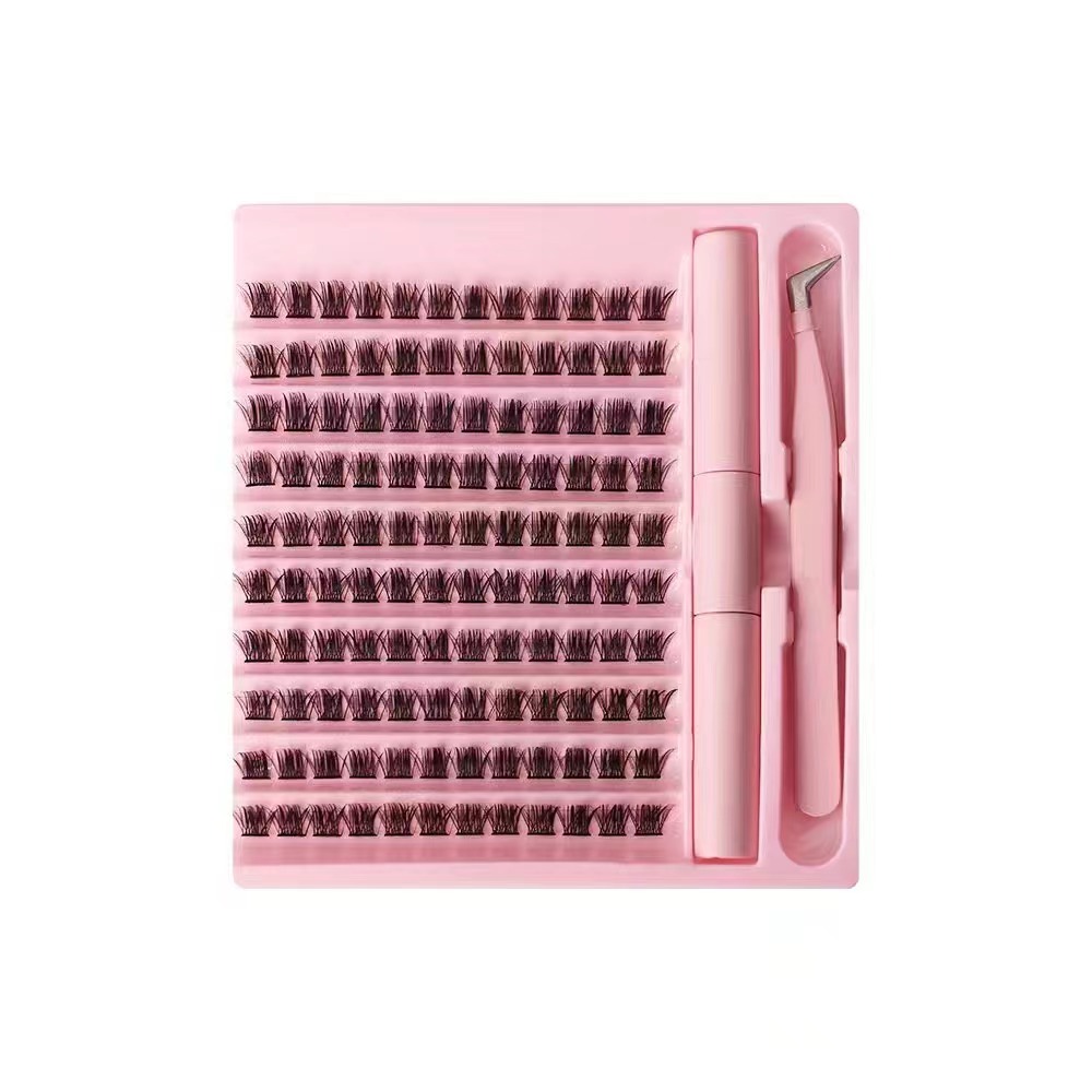 100% Hand Made Lash Extensions Supplies Private Label Segment Cluster Hand Made Eyelash Extensions Trays Kit