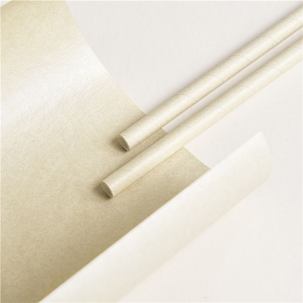 60gsm 120gsm Hot Sale FSC Biodegradable High Water Resistance No Cracking Food Grade Sraw Paper