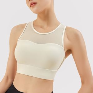 New Arrival Shockproof Yoga Vest Quick Dry Fitness Sports Bra XL Size Gym Active Adults Hollow Breathable Design Running Tops