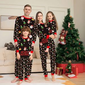 Bamboo plus size christmas women's sleepwear family matching outfits christmas pajamas