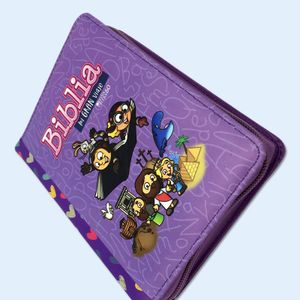 Custom Printing Professional Pu Leather Zipper Cover For Children Story Mini Bible