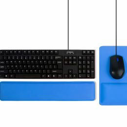 Ergonomic cooling gel wrist rest mouse pad for the gaming keyboard