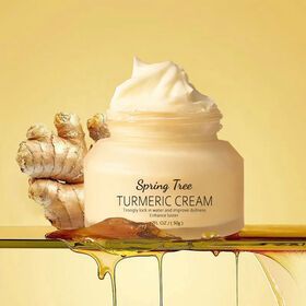 Private Label Skin Care Moisturizing Whitening Facial Cream Dark Spot Removal Brightening Turmeric Face Cream For Women