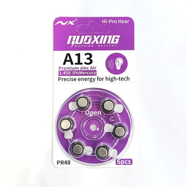 A13 Zinc Air Performance Hearing Aid Batteries for hearing aids New Zinc Air Hearing Batteries  1.45v Button Batteries