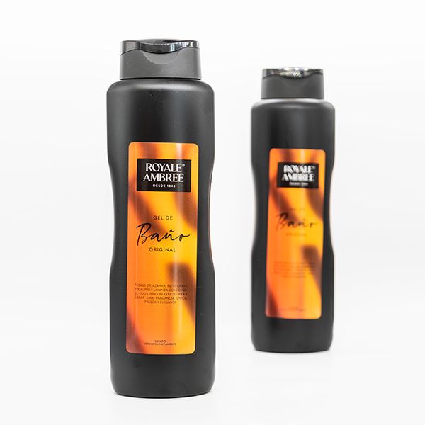 HIGH QUALITY CREAMY ORIGINAL PERFUME HIDRATATED FAMILY USE ROYALE AMBREE SHOWER BATH GEL 750 ML.