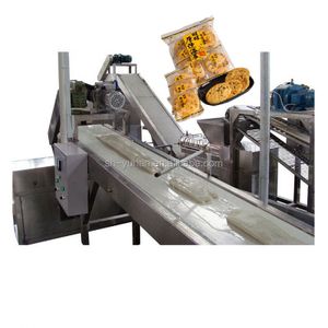 Full Automatic Gas heated Rice cracker processing machinery/Crisp rice biscuit baking equipment machine for small business