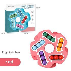 Amazon Hot Sale Intellectual Fun Cube New 3D Spinner Bean Running Flying Wind Fidget Spinner Sensory Toy For Children Adult