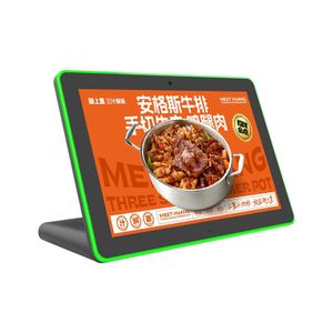Oem 10.1 Inch Tablet Linux Touch Screen Rj45 Rfid Led Display Light Bar Rk3566 Android 10 Restaurant Poe L Shape Tablet