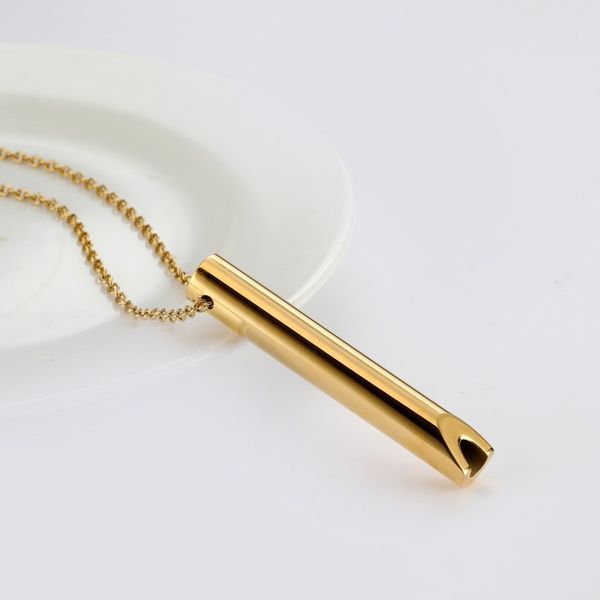 Fashion Silver Pendant Necklace for Women Non Tarnish High Quality Custom Jewelry Stainless Steel Meditation Anxiety Necklace