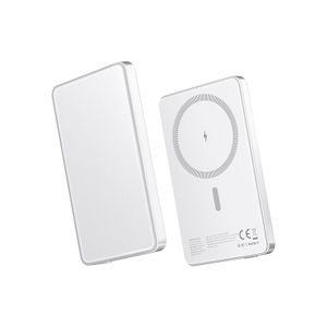 Ultra Slim Magnetic Power Bank 5000mAh, Wireless Portable Charger, 20W Fast Charging Battery Pack with USB-C