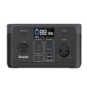 Portable Power Station 300W, 110V/300W Pure Sine Wave AC Outlet, Solar Generator for Outdoors Camping Travel Hunting Blackout