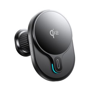 New qi2 mobile phone wireless charging low temperature strong magnetic fast charging Apple 15pro car magnetic wireless charger