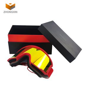 Luxury Sunglasses Hard Paper Packaging Boxes EVA Ski Goggles Box Can Custom Foldable With Pouch And Bag