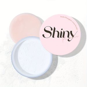 Butterfly Face Cheeks Oil Control Private Label Vegan Loose Powder Logo With Puff Pink Water Proof Makeup Setting Powder