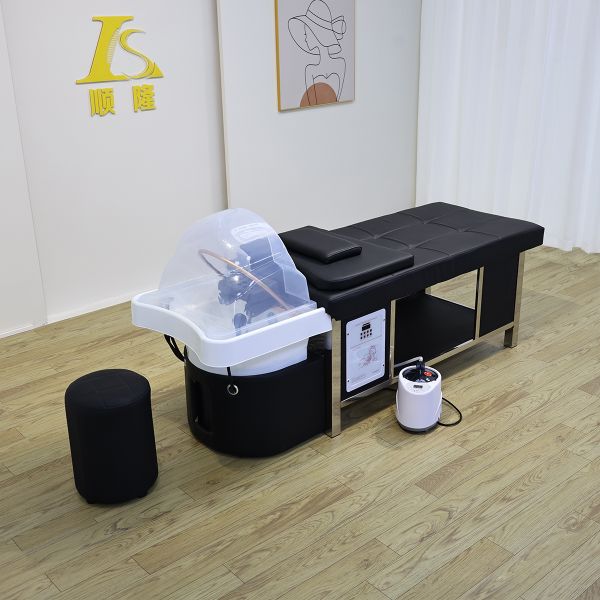 Salon furniture massaging bed Shampoo bed Barbershop special ceramic basin hair salon Hair salon massage tables & beds