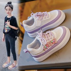 Spring new children fashion shoes casual sports girls board shoes Kids small white shoes