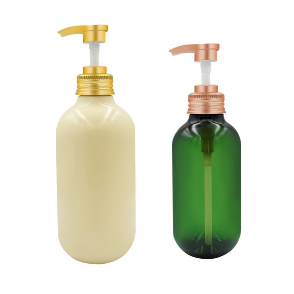 New 500ml press type cylindrical translucent PET emulsion bottle container washing and protecting set bottle packaging material