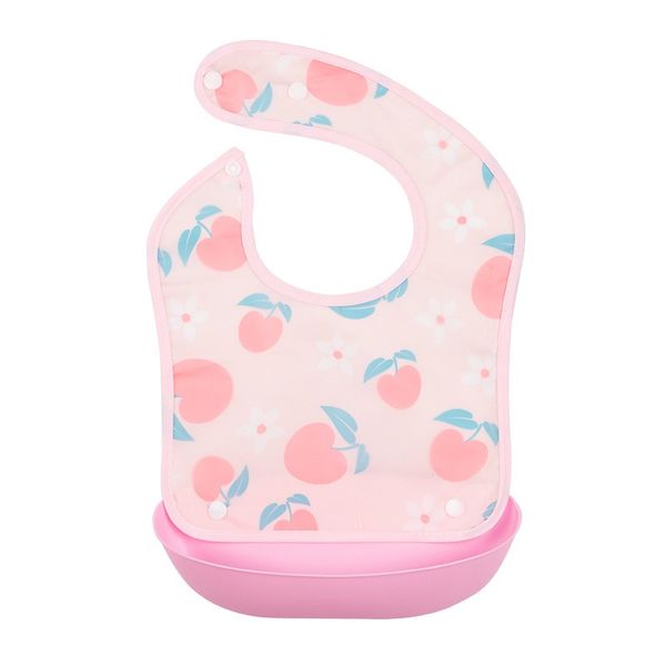 Silicone Baby Bibs Wholesale Customizable Waterproof Bib Adjustable Easy Clean Eco-Friendly Baby Feeding Bibs