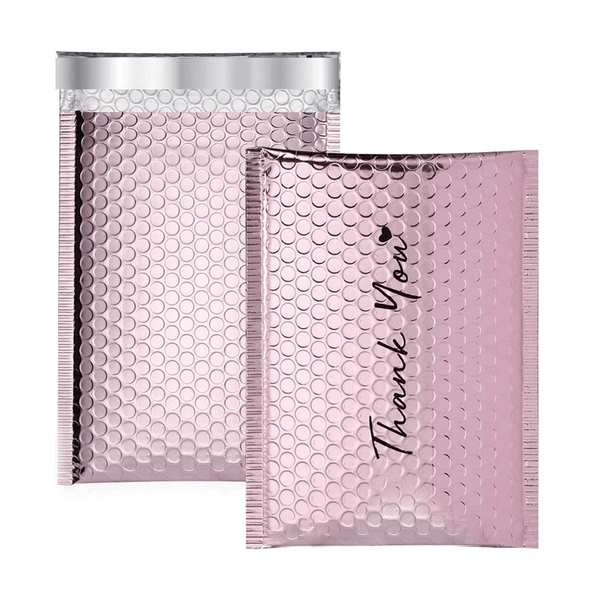 GDCX Metalic/ Bubble Bags Padded Envelope Metallic Garment  Packaging Bag Black/Pink/Purple Bubble Mailer Matte Metallic Mailer