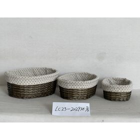 Home use woven by hand New Products New design storage baskets high quality 2024 factory low price water hyacinth basket