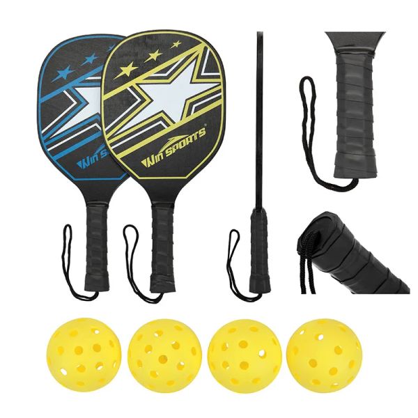 Novel Design popular wooden pickleball racket pickleball paddle games for kids children outdoor activity