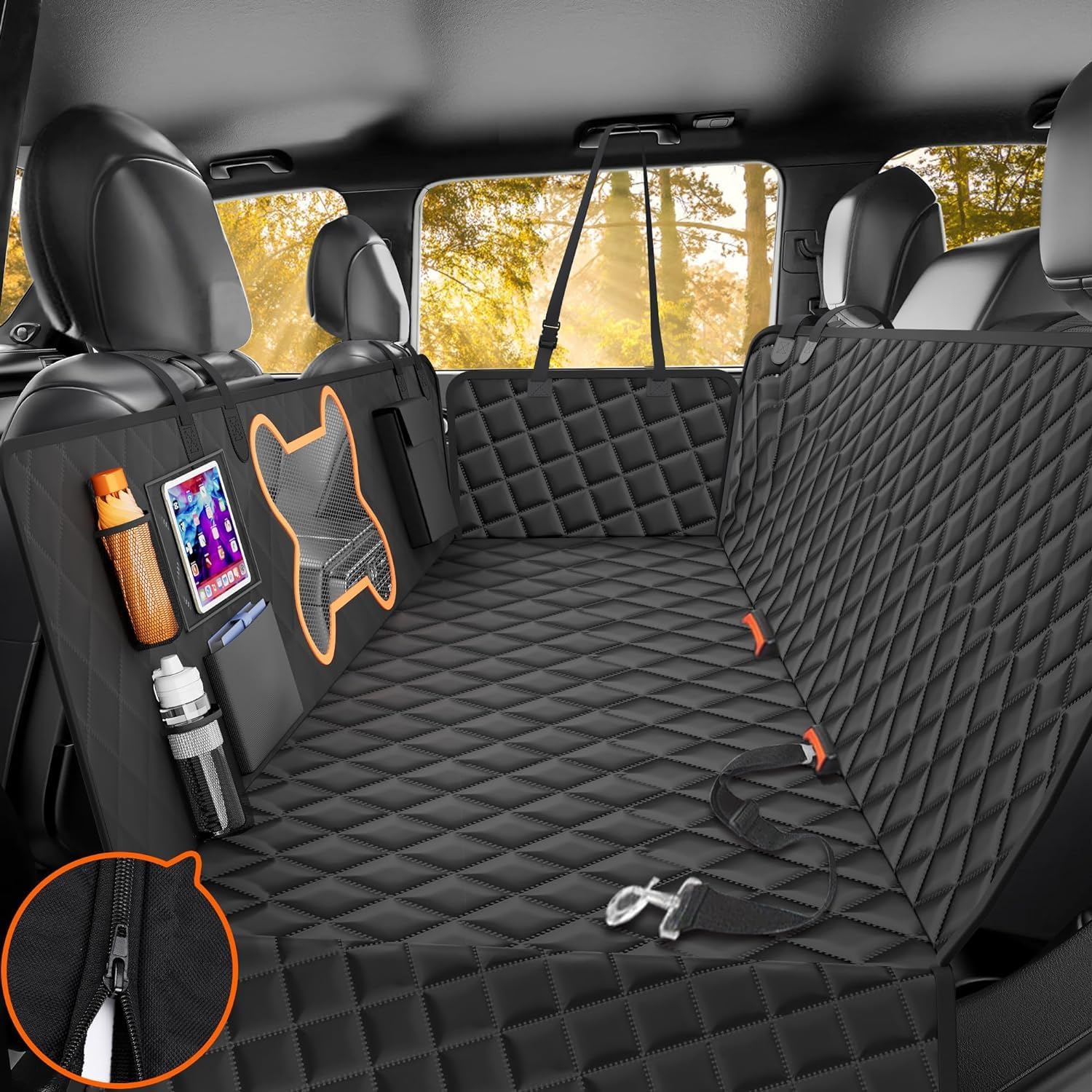 Dalian Yulin International Trade Co., Ltd. Cozy Pet Bucket Bed Portable Dog Car Booster Seat With Safety Belt Adjustable Dog Leashes For Outdoor Travel