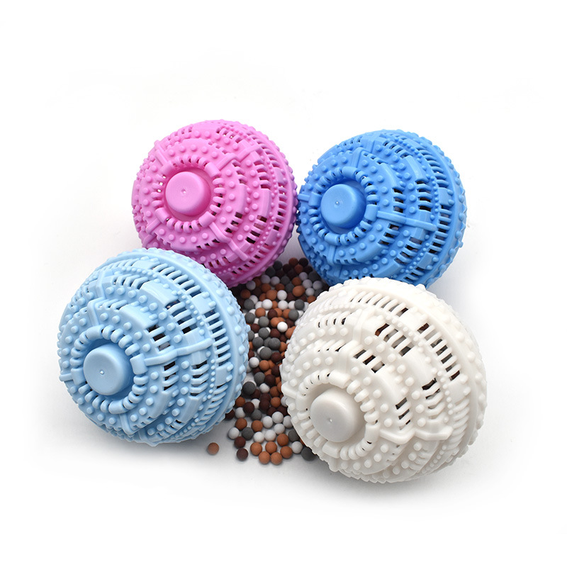 Zhejiang Shuran Textile Co., Ltd. New product anti-twist washing machine laundry ball TPR shell ceramic particles wash ball for daily life
