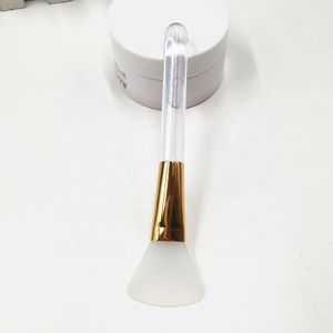 DIY Cosmetic Large Fan-shaped Silicone Face Mask Applicator Honey Mask Brush Real Jelly Brush for Peel Off Mask