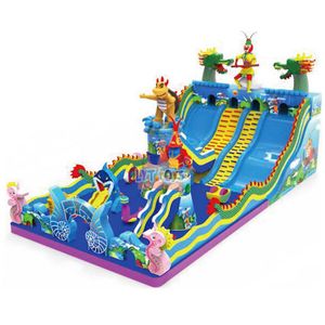 Custom Funland Inflatable Bouncer Park Inflatable Bounce House Inflatable Amusement Park