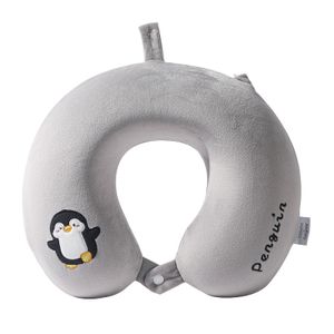 Wholesale OEM/ODM Service U-Shape Memory Foam Cartoon Cute Kids Traveling Rest Neck Pillow