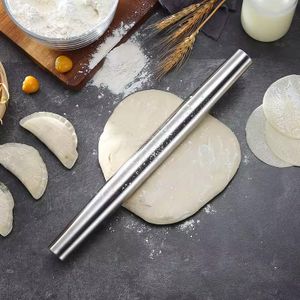 XLR Hot Selling Smooth Stainless Steel Rolling Pin Fondant Pizza Pie Non-Stick Rolling Pin Set