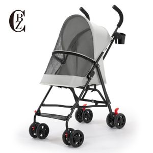 Low MOQ Foldable Small Pet Stroller carrier with wheels Cats and Dogs Lightweight Dog Stroller Portable Travel Pet Trolley
