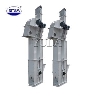 YUDA Supply Custom Color Fire Resistant Rice Grain Gravel Hopper Bucket Elevator Conveying Equipment