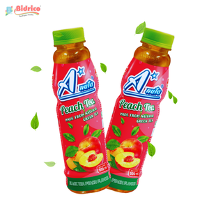 A*nuta Black Tea Peach Flavour Beverage Bottle 500ml Tea Drink OEM Custom Sticker and Private Label Vietnamese Manufacturer