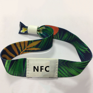 Custom Eco-friendly NFC Payment Ajustable RFID Smart Chip Wristband Bracelet for event