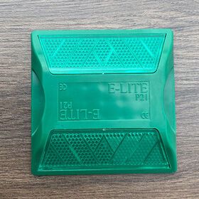 Green Double Reflective Plastic Cat Eye Road Stud Markers Raised Pavement Marker Road Reflector ABS Traffic Safety
