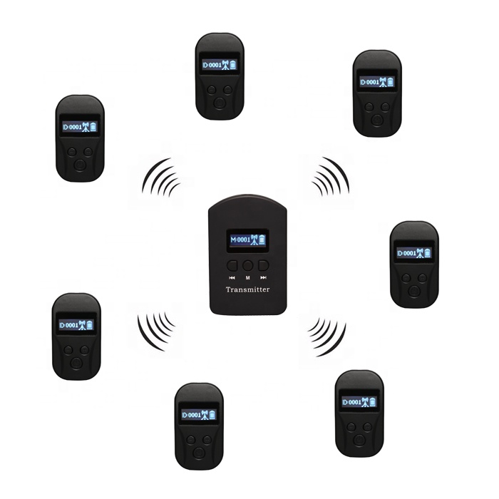 Wireless Tour Guide System (  Transmitter +  Receiver ) / simultaneous translation equipment With Good Clear Audio Quality /