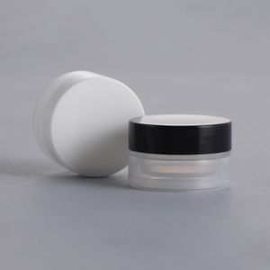 cosmetic container packaging double wall 5g 5ml custom small cosmetic plastic eye cream jar pp skincare lip balm scrub container