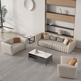 high quality modern luxury Office leather sofa Set Furniture modular sofa living room sofasPopular