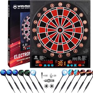 Win.max Electronic Dart Board sets with Automatic scoreboard led display board games for adults