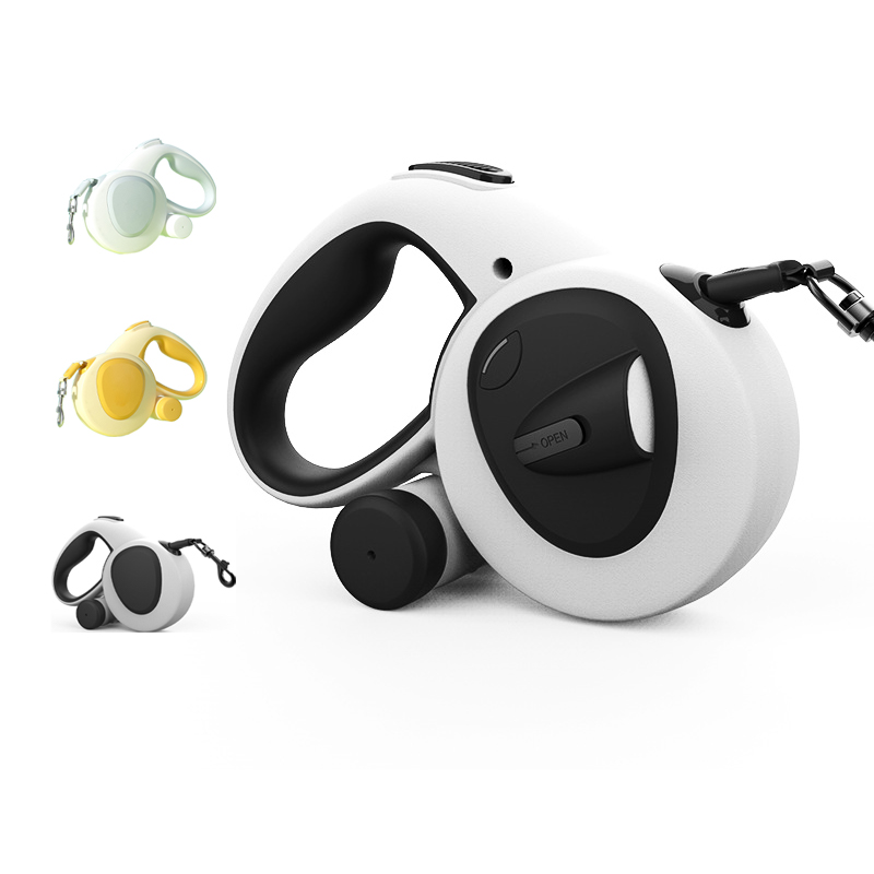 Qingdao Etrip Smart Pet Co. Ltd. Wholesale reflective tug 360 tangle-free led automatic retractable dog walking leash with led light