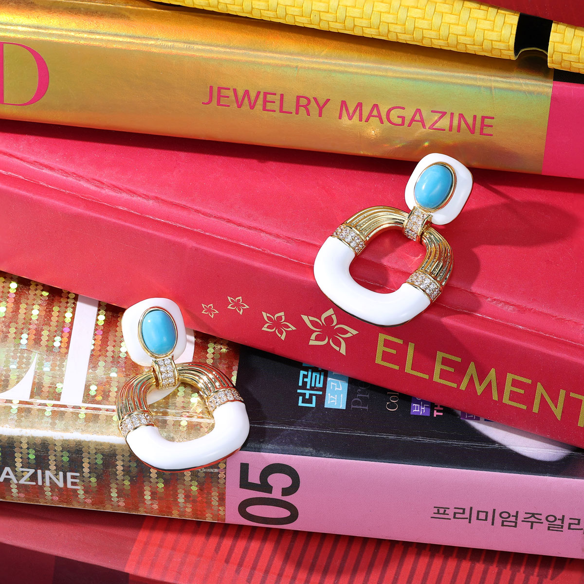 Guangzhou Tianlin Jewelry Co., Ltd. BrideTalk Original design Turkish style oil drop luxury earrings