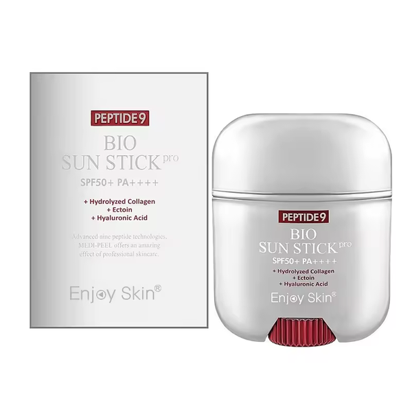 Peptide Sun Stick SPF50 Moisturizing Sunscreen Stick for Face Broad Spectrum UVA/UVB Protection Mini Sunblock Stick