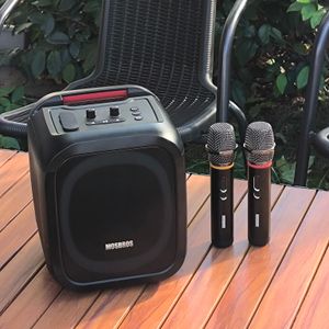 Mosbros KaraBass 7K Multimedia RGB Bluetooth Speaker With 133MM Diameter V5.3 BT And 12000mAh Battery