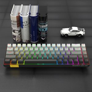 E-YOOSO  Wired Mechanical Keyboard 68% 68 Keys RGB backlight LED Magnetic Switch Rapid Trigger  Gradient mechanical keyboard