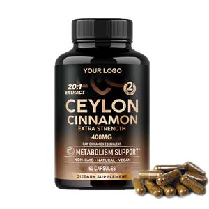 Hot Sale Priveta Label Berberine Capsule Ceylon Cinnamon Bark Extract Softgel Capsule Berberine Hcl Supplement Pills 60 Count