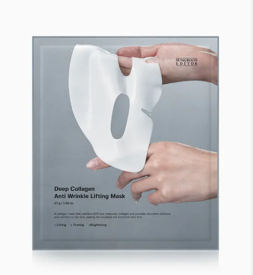 Shinning Star Co., Limited New Arrival Hot Selling Korean Skincare Product Wholesale Sungboon Editor Deep Collagen anti-wrinkle Lifting Mask 37g*1ea