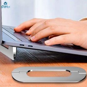 Qihui Hot Sale Portable Zinc-Alloy Portable Slim Ergonomic Invisible Adjustable Notebook Laptop Tablets foldable Stand