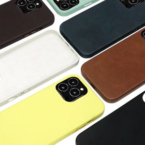 Customizable logo genuine leather phone cases bags and boxes for mobile phones cases for iphone 15 16 pro max