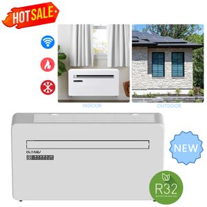 Olyair R32 monoblock air conditioner 10000btu 4 in 1 cool heat fan dehumidifier white for US Canada market